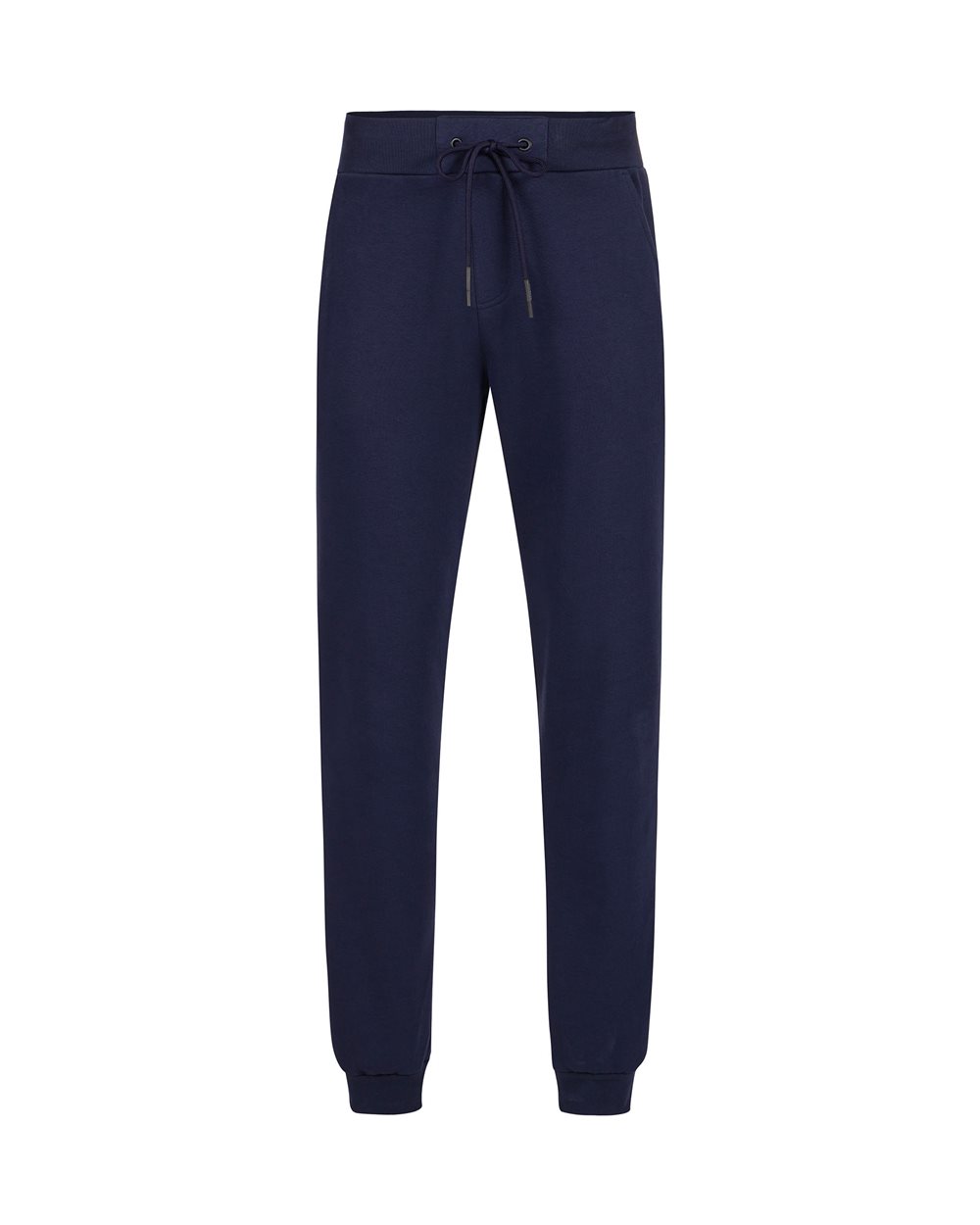Pantalone in felpa blu di cotone sostenibile con patch ricamato | Iceberg - Official Website
