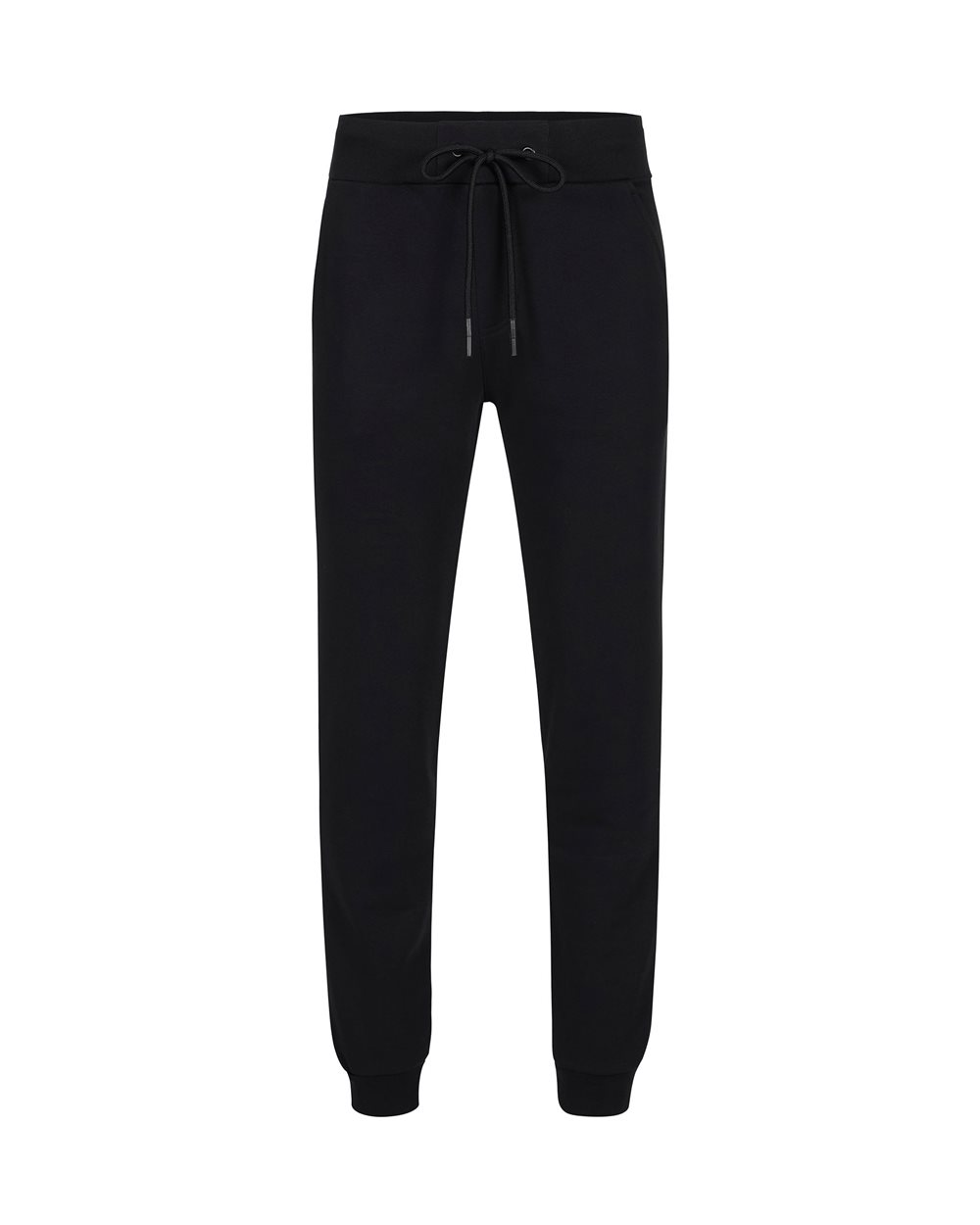 Black sweatpants in sustainable cotton with embroidered patch | Iceberg - Official Website