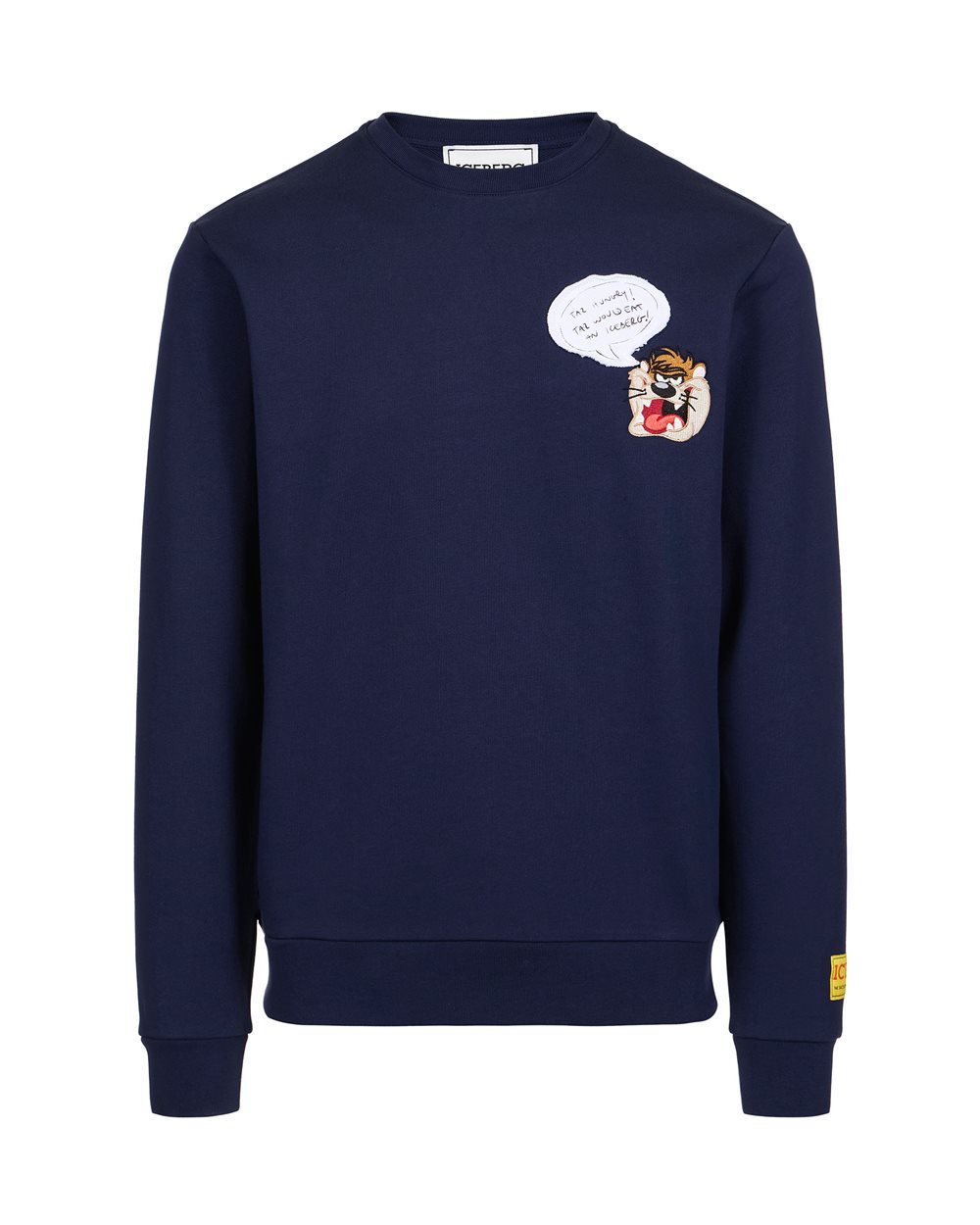 Felpa blu girocollo classic regular fit con dettaglio Looney Tunes - Felpe | Iceberg - Official Website