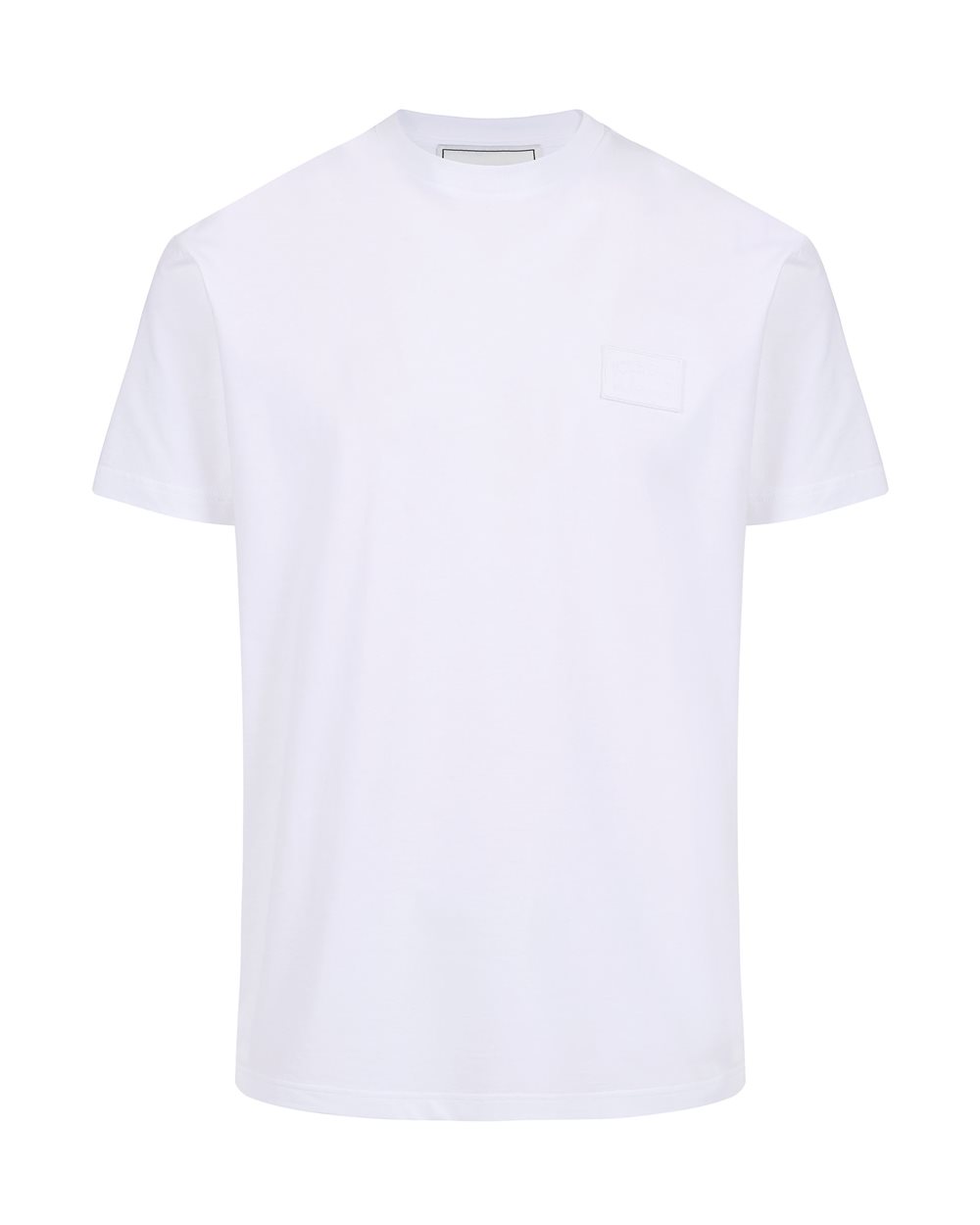 T-shirt bianca in jersey di cotone con patch ricamato con logo Iceberg - ICEBERG MILANO | Iceberg - Official Website