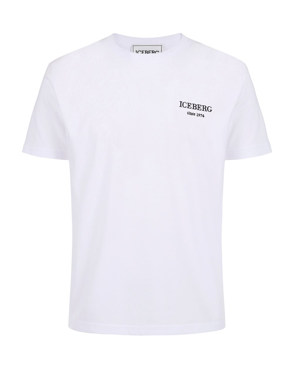 T-shirt bianca classic regular fit in jersey - PER FARE LE REGOLE | Iceberg - Official Website