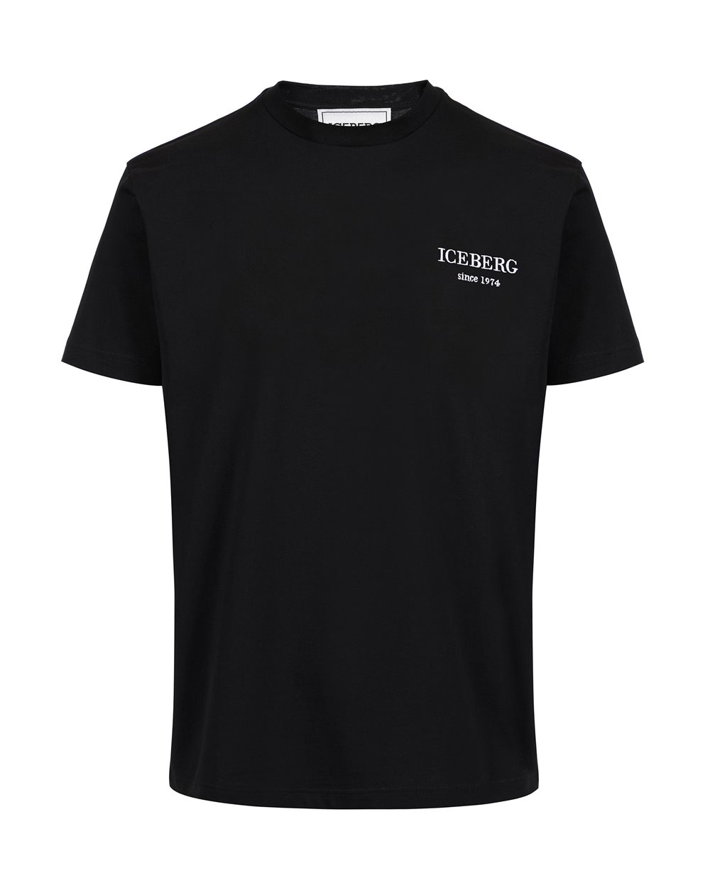 Black classic regular fit jersey T-shirt - PER FARE LE REGOLE | Iceberg - Official Website
