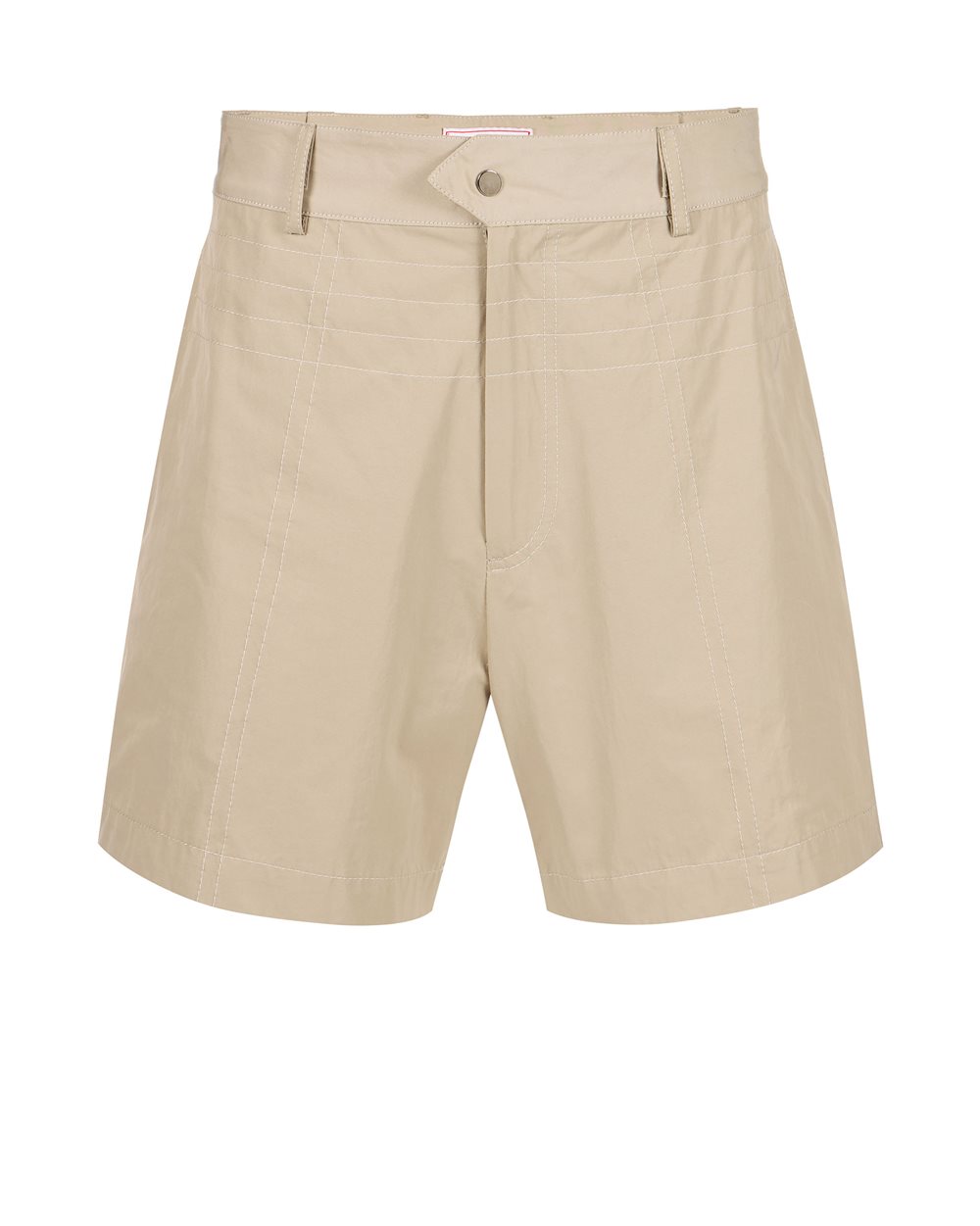 Mud-colored regular-fit Bermuda shorts in technical nylon - Fashion Show Man | Iceberg - Official Website