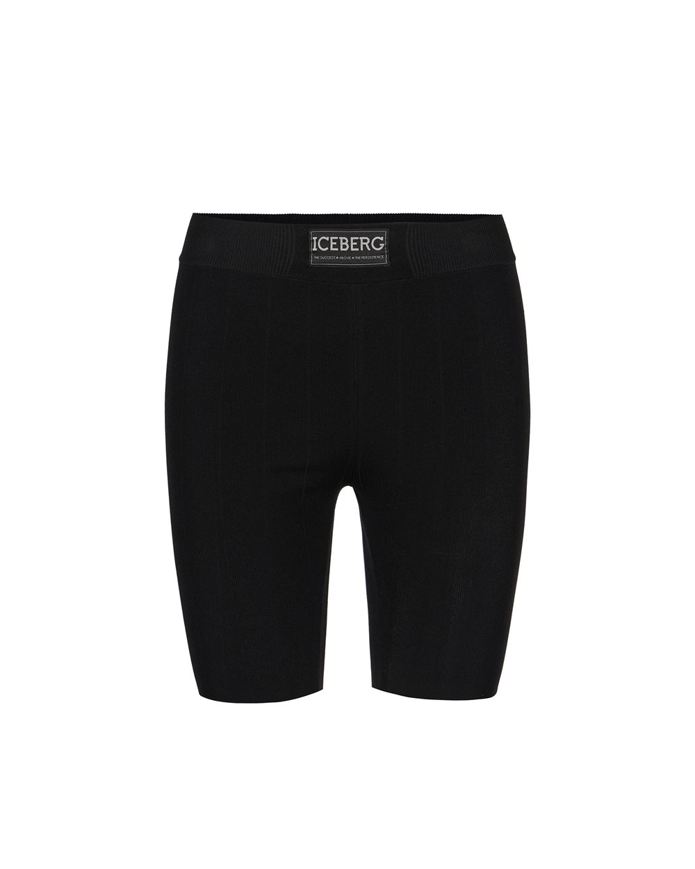 Black Active Bermuda shorts in stretch viscose with Iceberg logo - New in | Iceberg - Official Website