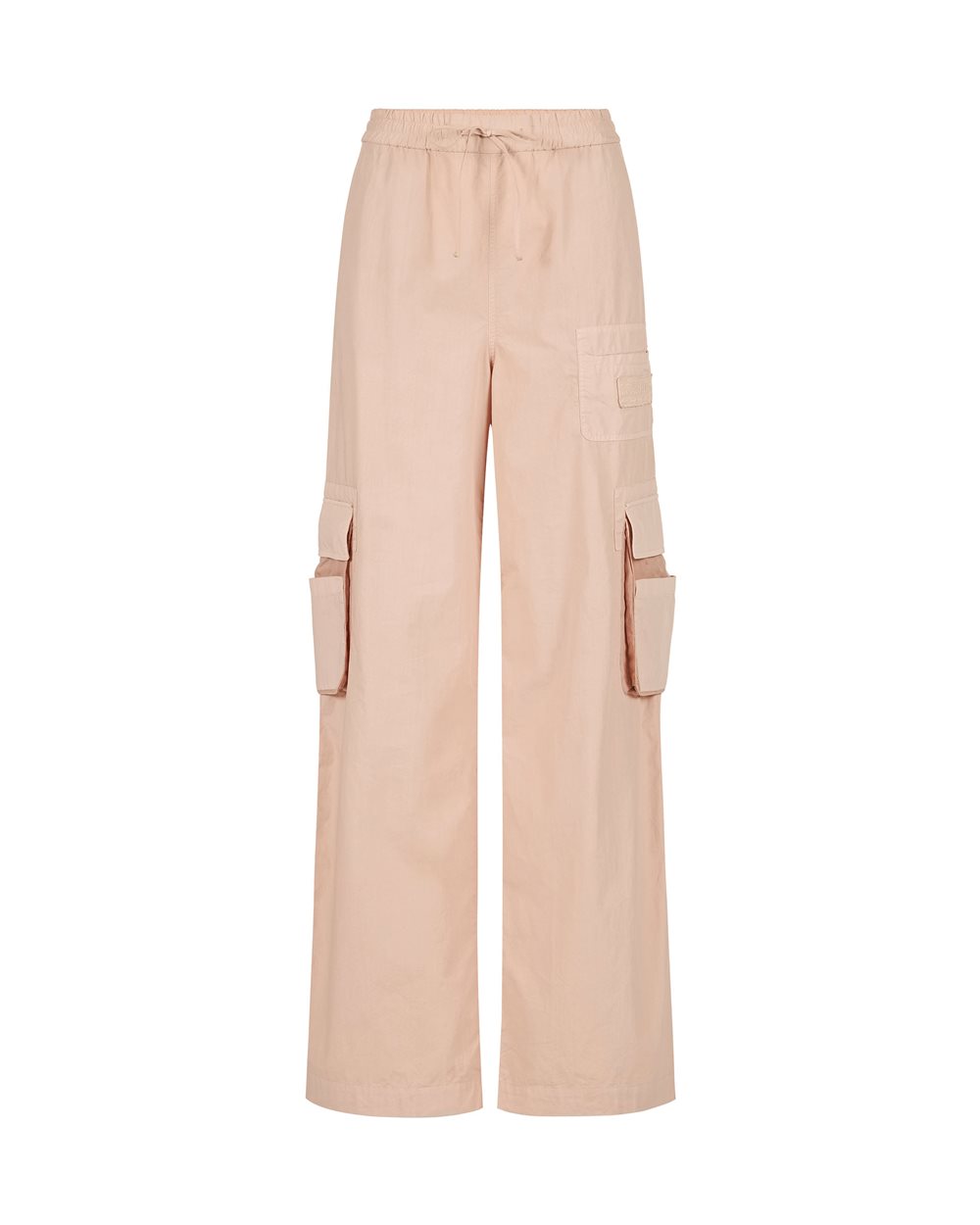 Blush parachute canvas cargo fit trousers - Trousers | Iceberg - Official Website