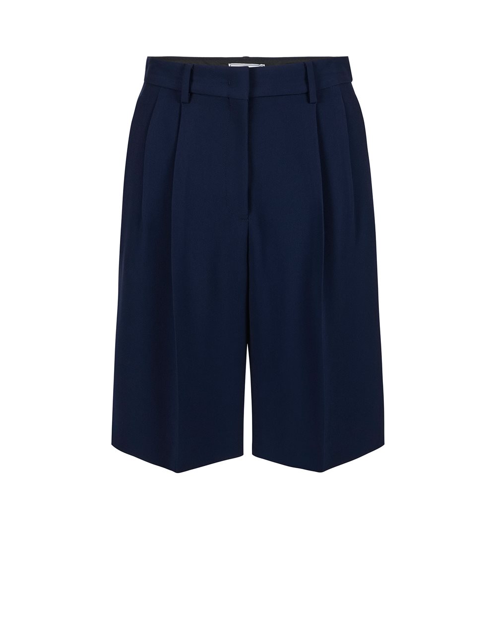 Regular fit blue bermuda shorts with tailored details and Iceberg logo | Iceberg - Official Website
