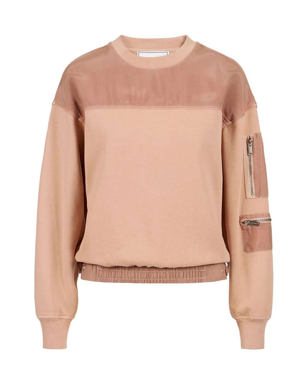 Blush cotton crewneck sweatshirt - NEWSPAPER PRINT | Iceberg - Official Website