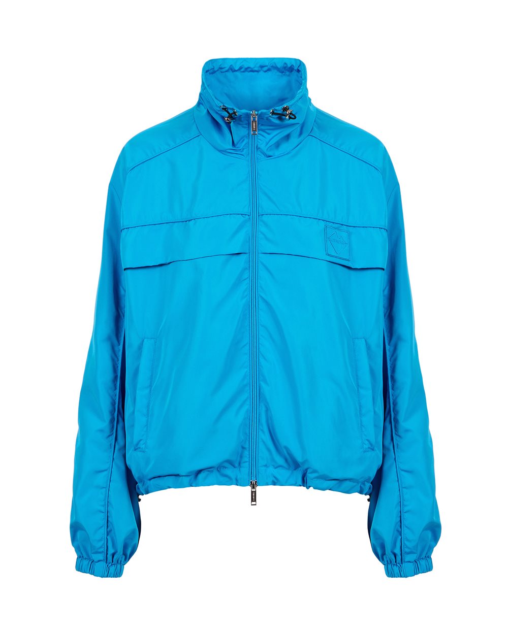 Cobalt-colored jacket in nylon active fabric with internal mesh - Outerwear | Iceberg - Official Website