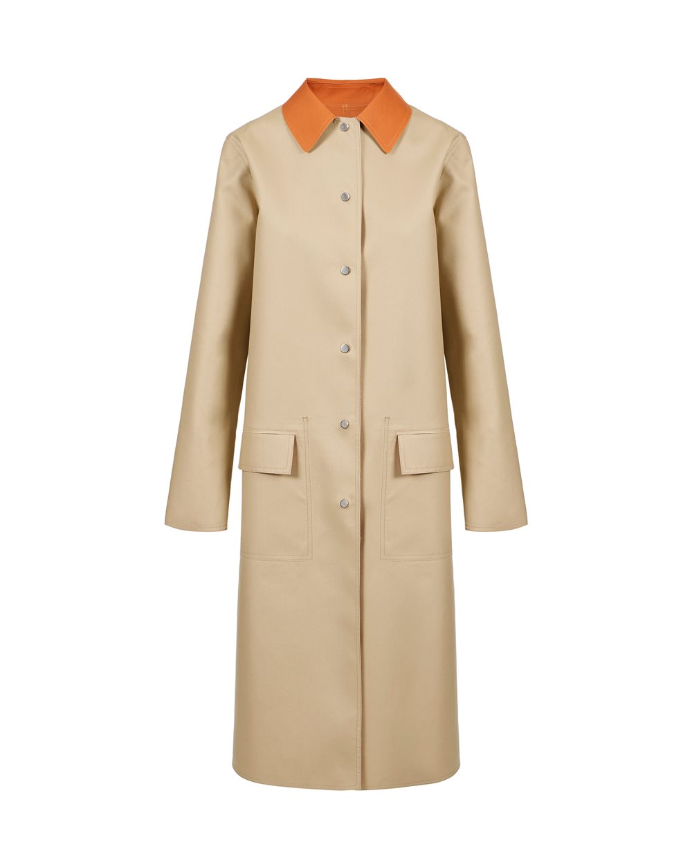 Cappotto Fashion Style Reversibile Beige e Arancio - Capispalla | Iceberg - Official Website