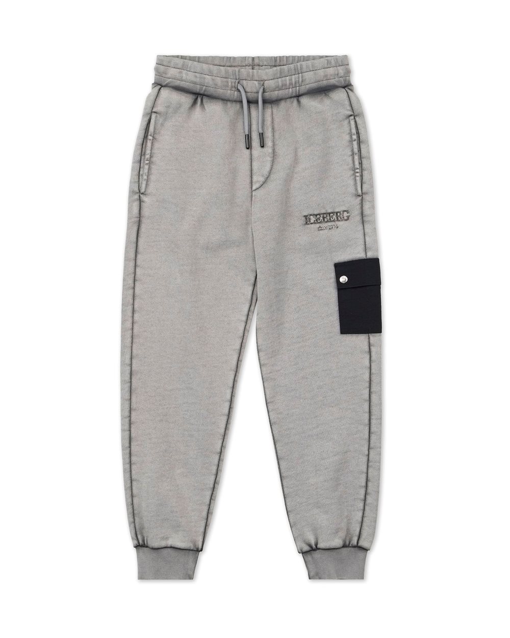 Charcoal Gray Joggers with Pocket - Kids | Iceberg - Official Website