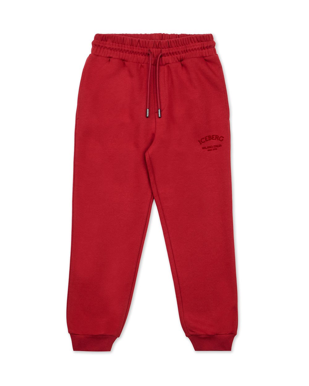 Purple jersey joggers with a bold personality - Kids | Iceberg - Official Website