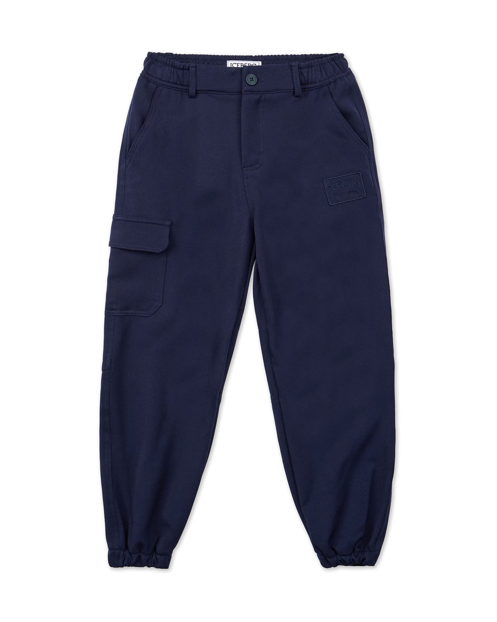 Joggers blu in tessuto - Bambino | Iceberg - Official Website