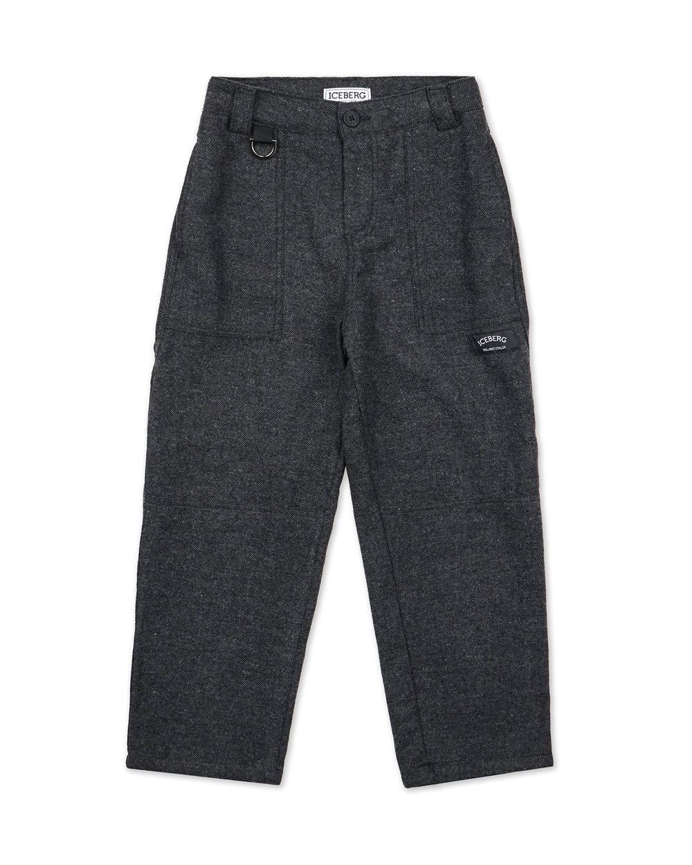 Cargo grigio in tessuto tecnico urbano - Bambino | Iceberg - Official Website