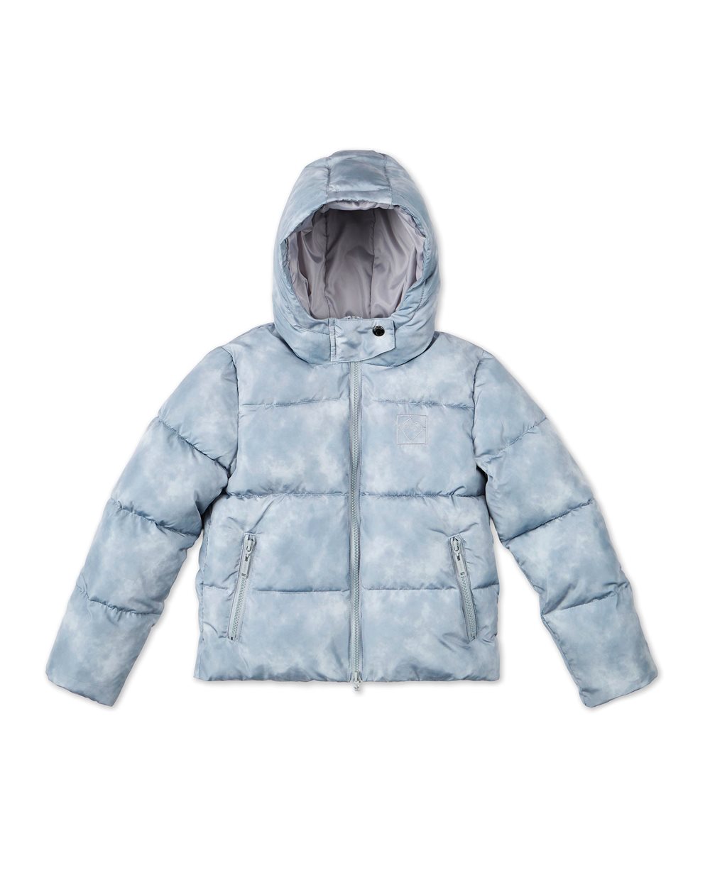 Giubbotto trapuntato orizzontalmente grigio antracite con cappuccio - Bambino | Iceberg - Official Website
