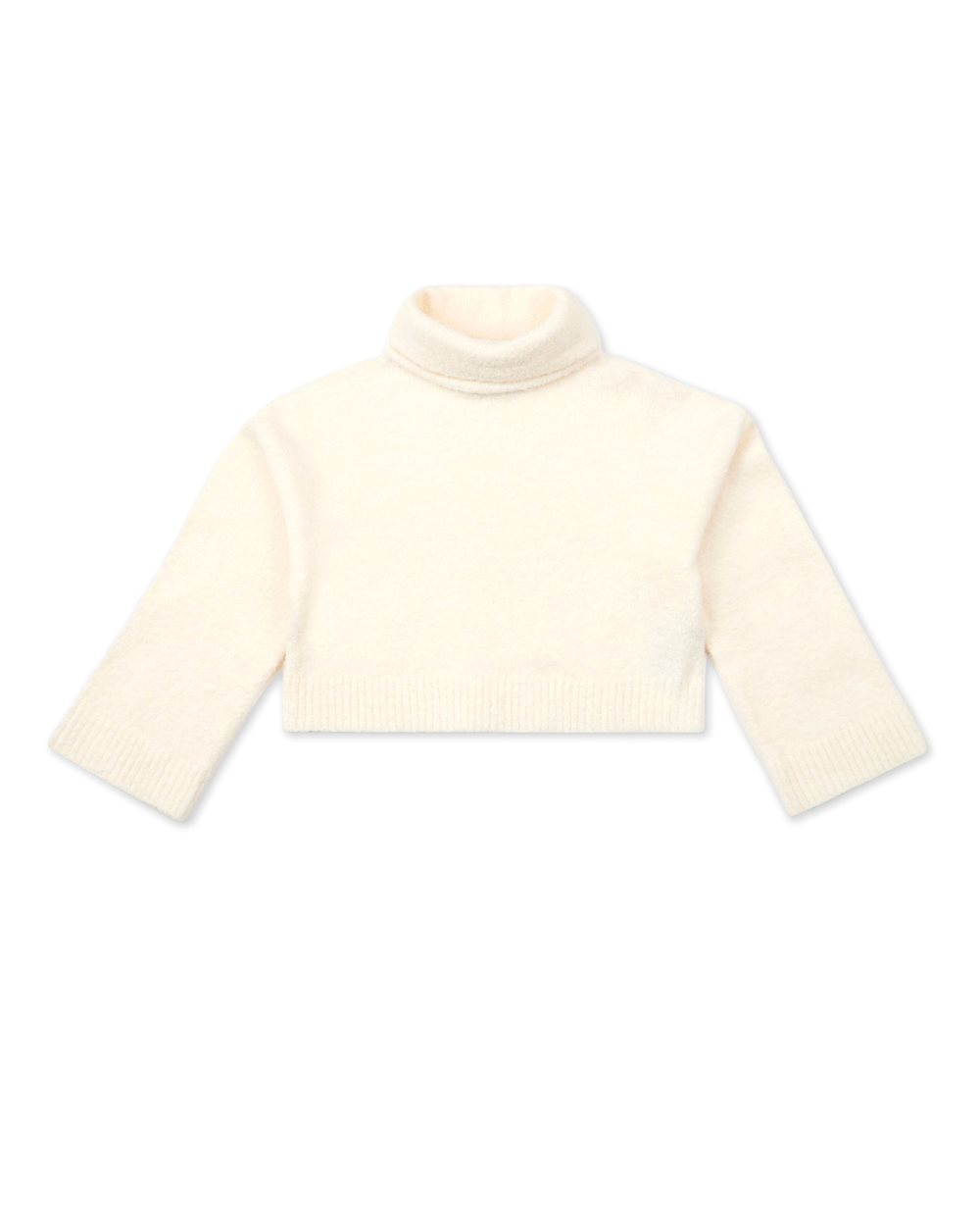 Vanilla Turtleneck Sweater with Contrasting Trim - Kids | Iceberg - Official Website