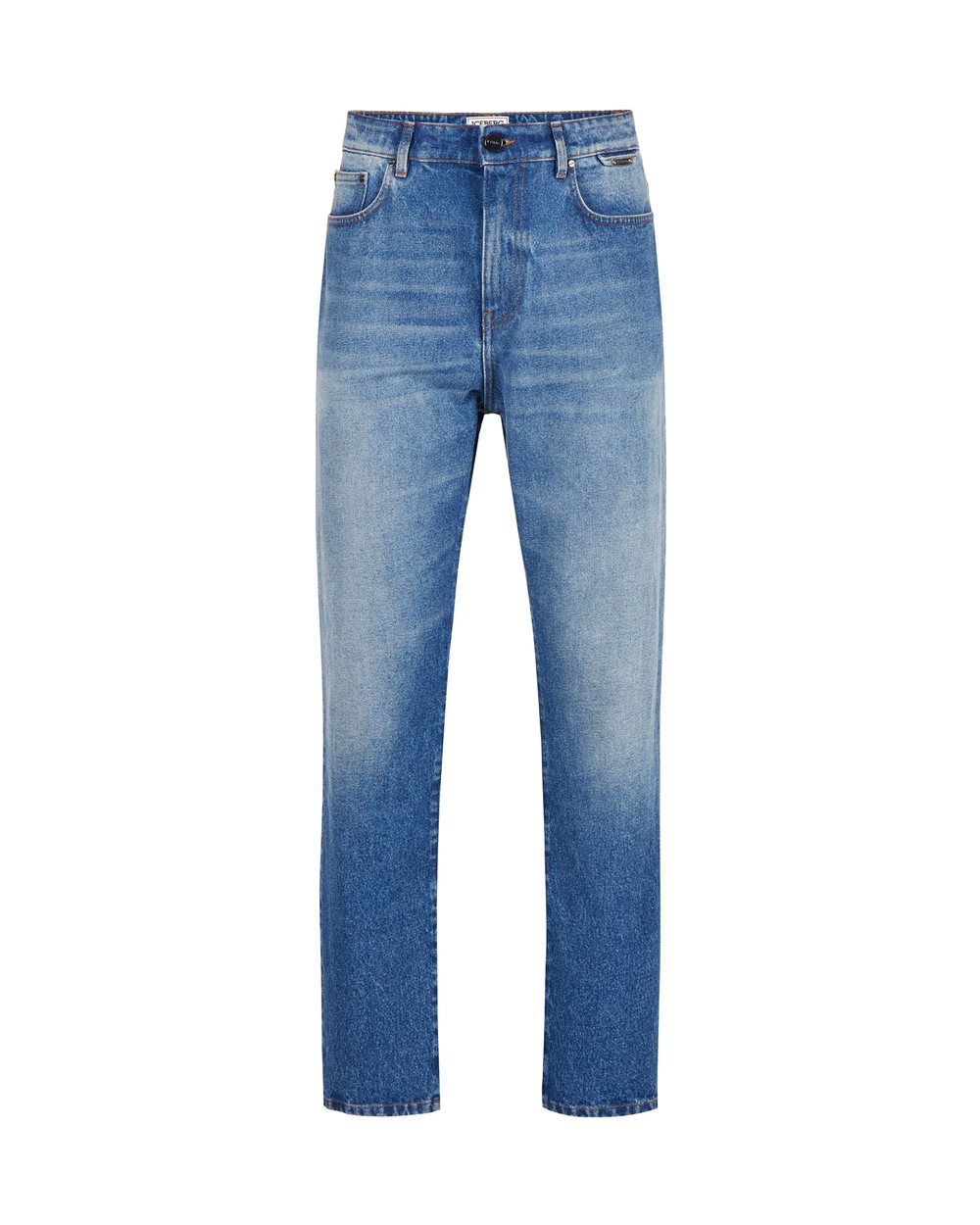 5-Pocket-Straight-Fit-Jeans: Essential mit Charakter - Kleidung | Iceberg - Official Website