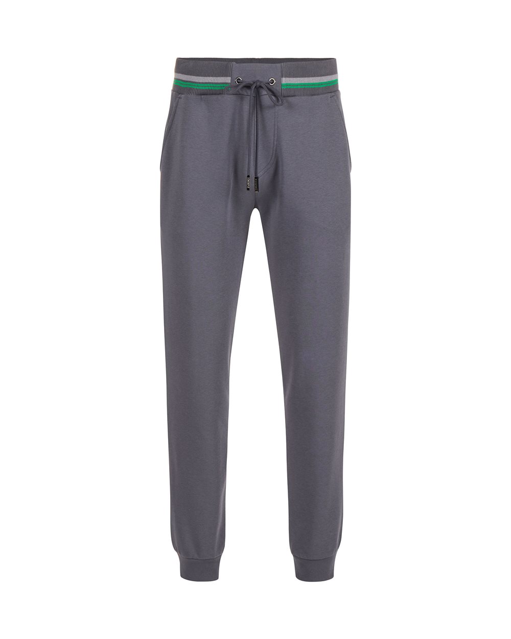 Dark grey sustainable fleece joggers with embossed Iceberg logo - Trousers | Iceberg - Official Website