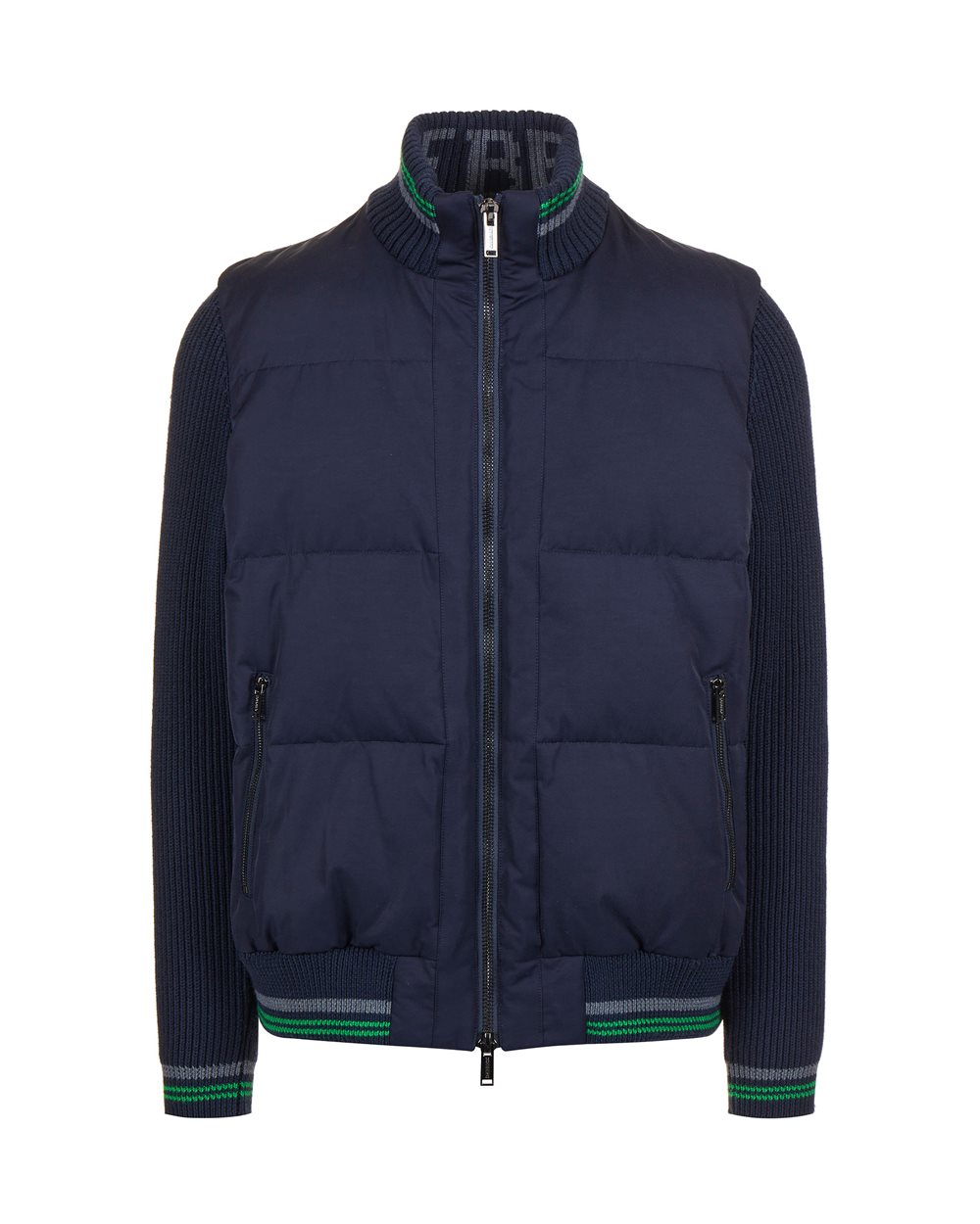 Blue padded reversible vest - Man | Iceberg - Official Website
