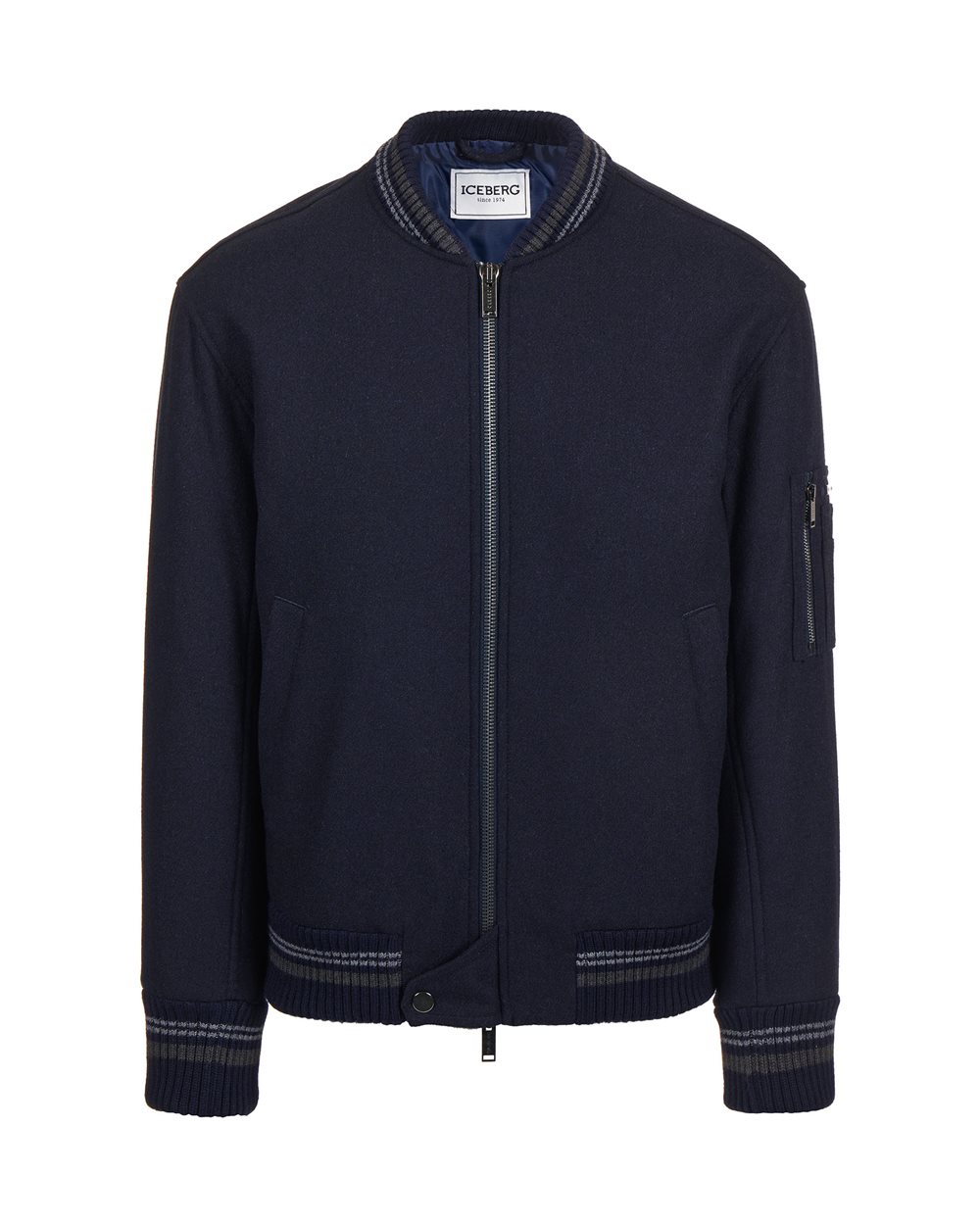 Jacke im Regular Fit aus leichtem Bouclé: edle Textur, urbaner Stil - Kleidung | Iceberg - Official Website