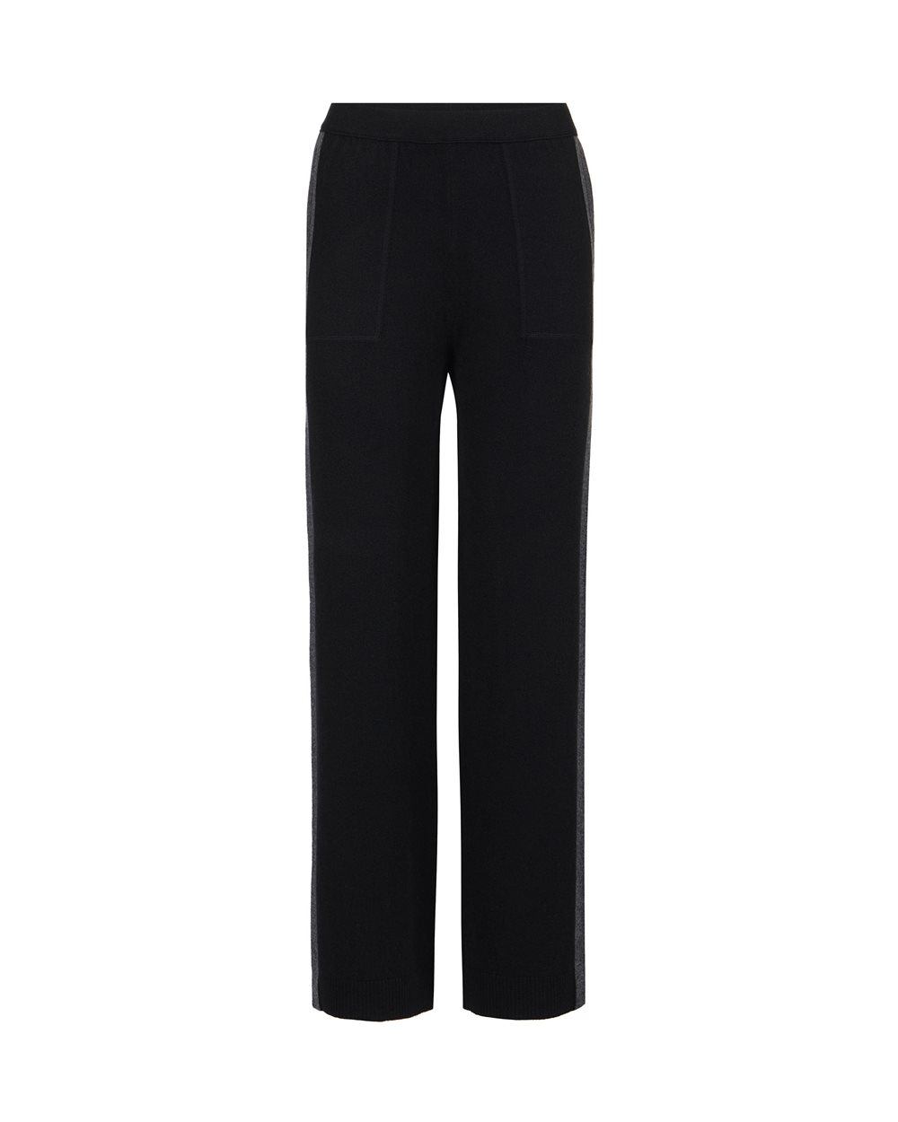 Black cashmere wool knit trousers - New in | Iceberg - Official Website