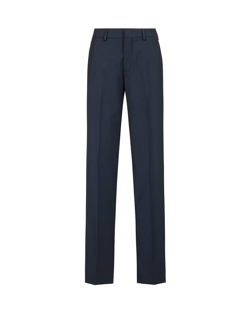 New fit blue pinstripe trousers in technical viscose - New in | Iceberg - Official Website