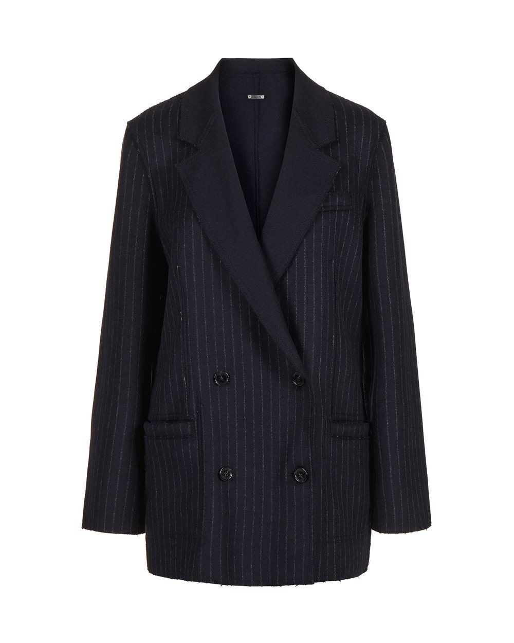 Reversible double-breasted jacket in double-face cloth - Outerwear | Iceberg - Official Website