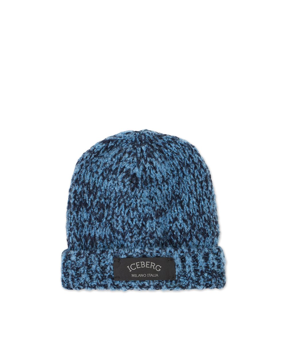 Multicolor knitted hat with Iceberg sartorial label - New in | Iceberg - Official Website