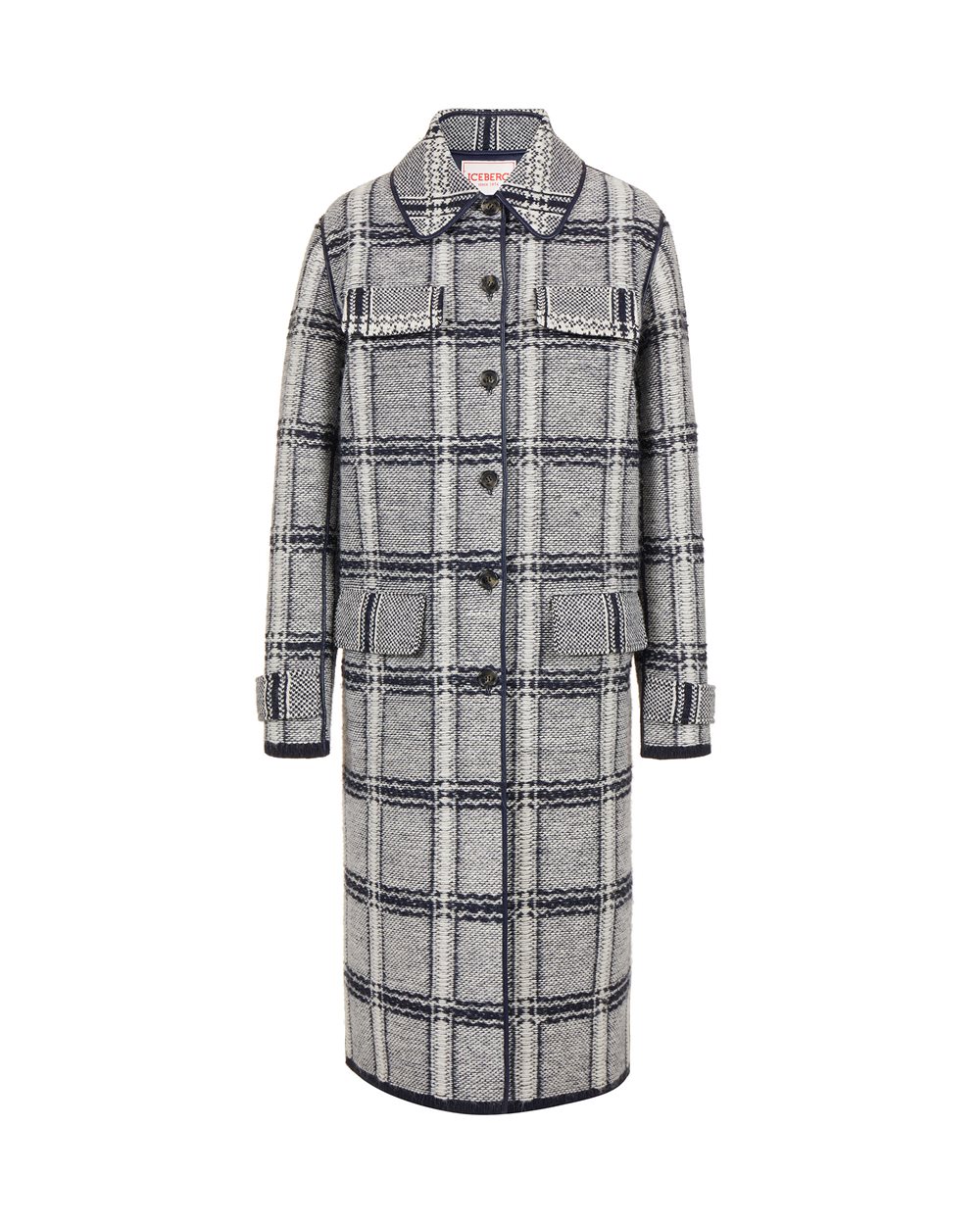 Multicolored Regular-Fit Reversible Coat - Clothing | Iceberg - Official Website