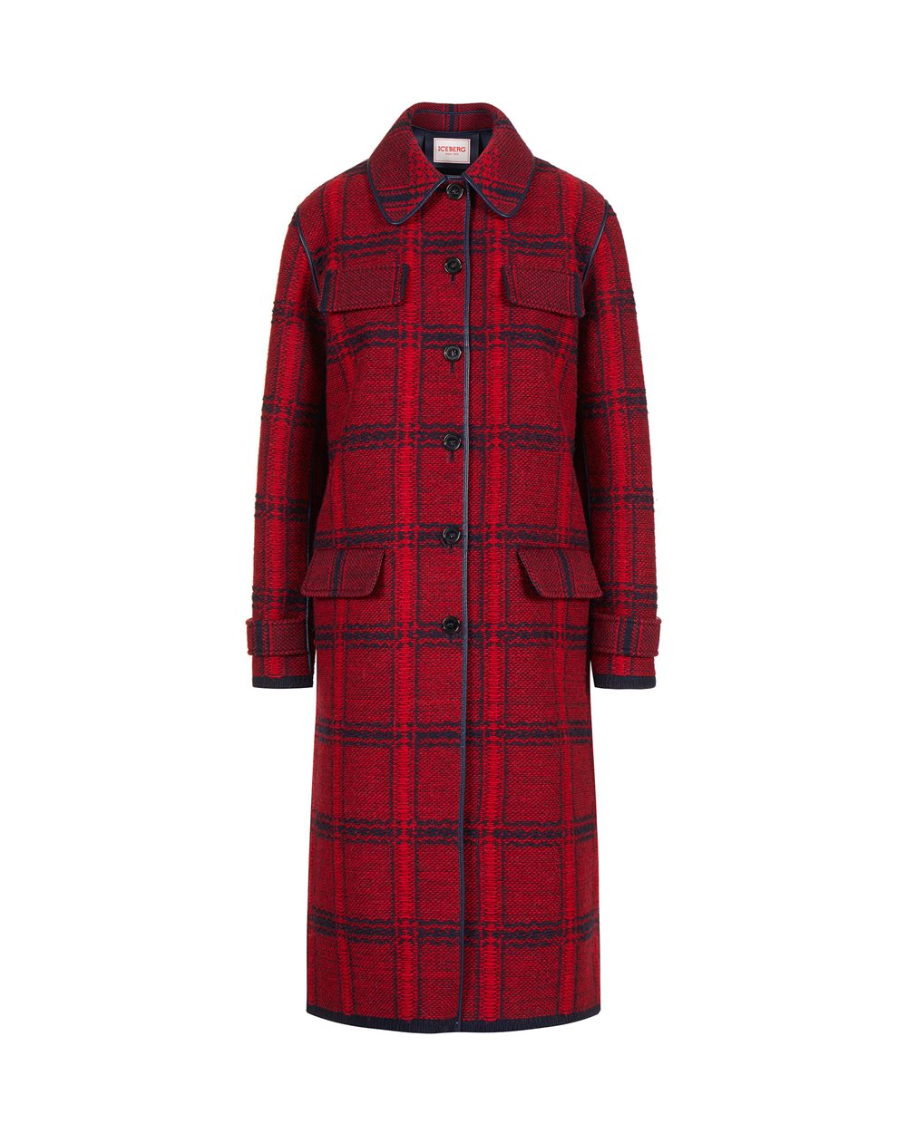 Multicolored Regular-Fit Reversible Coat - Clothing | Iceberg - Official Website