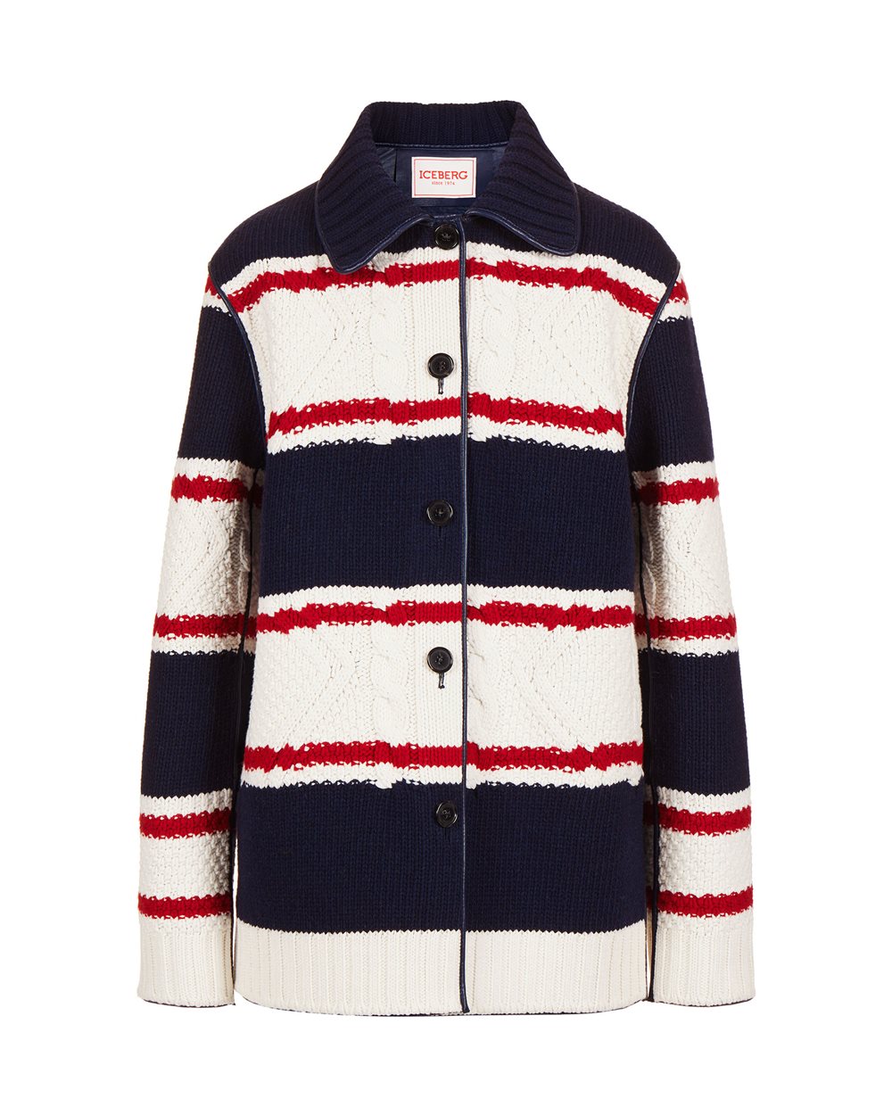Cappotto regular fit multicolor - Capispalla | Iceberg - Official Website