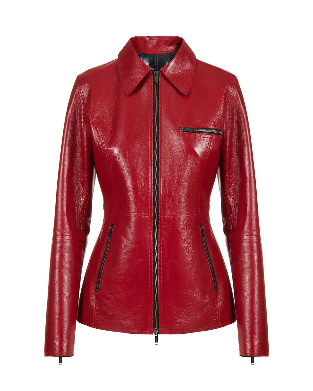 Burgundy and black short coat - Clothing | Iceberg - Official Website