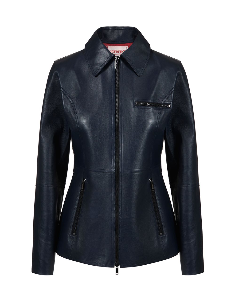Blue and black short coat - per abilitare | Iceberg - Official Website