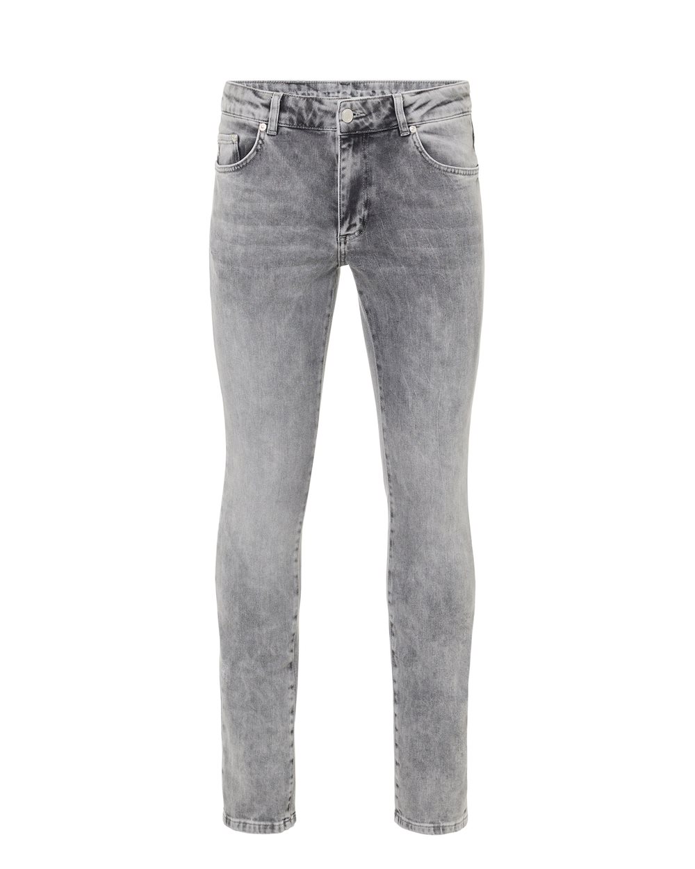 Pantalone 5 Tasche Skinny Fit in Tela Denim Grigio Degradabile Iceberg - pantaloni | Iceberg - Official Website