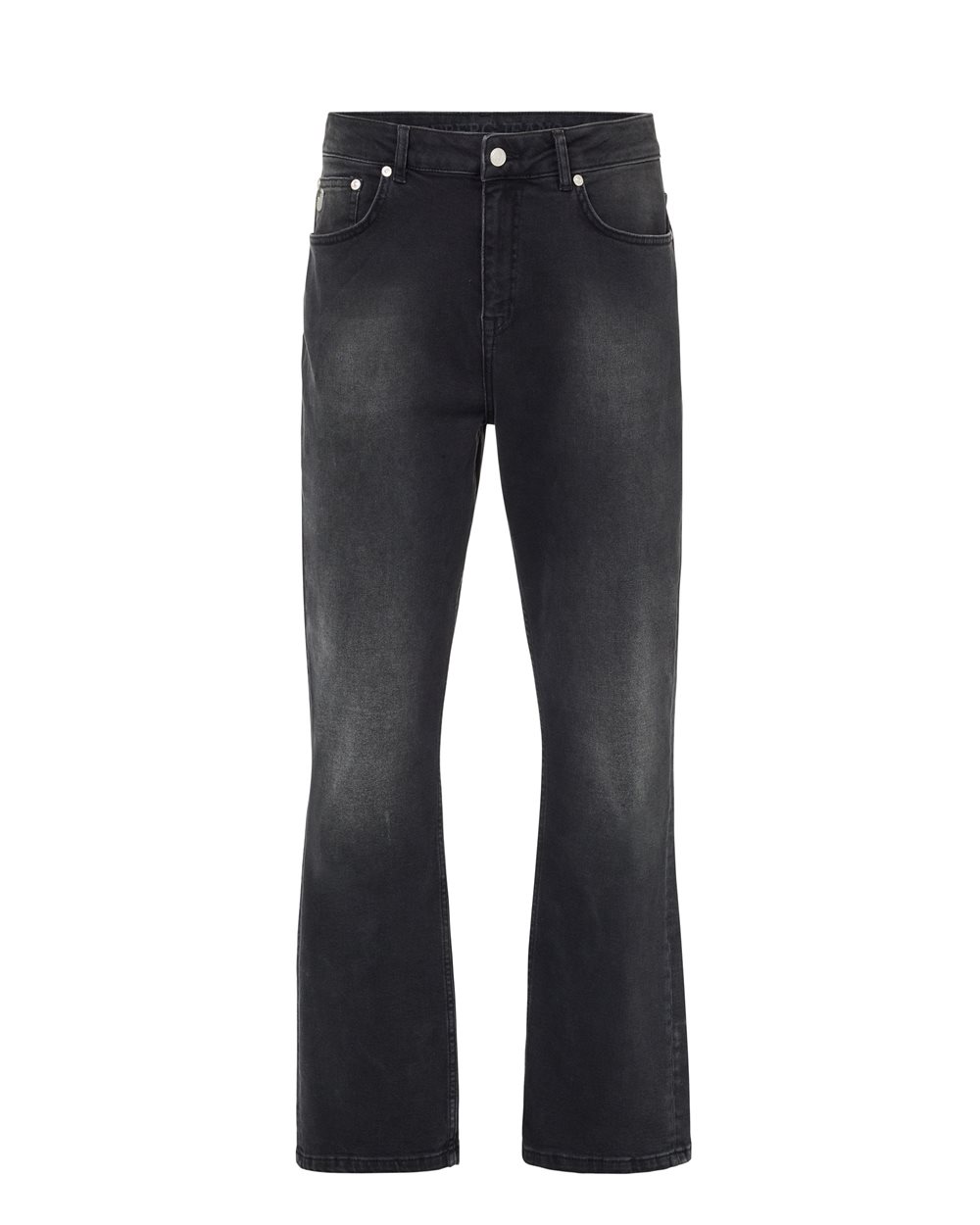 Pantalone 5 Tasche Loose Fit in Tela Denim Nera Iceberg - pantaloni | Iceberg - Official Website