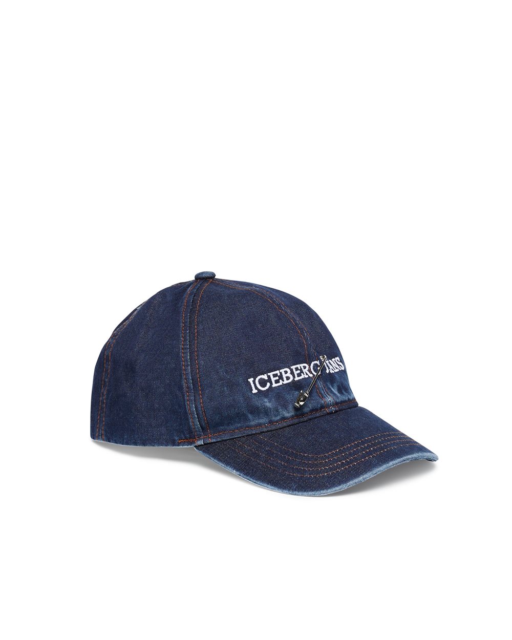 Iceberg Indigo Denim Fit Baseball Cap - carosello iceberg jeans man | Iceberg - Official Website