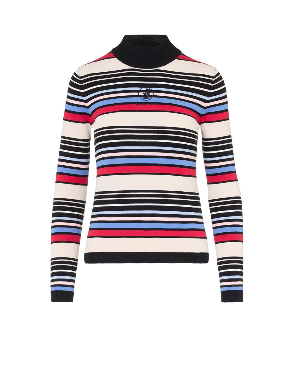 Iceberg Multicolor Striped Slim Fit Turtleneck - Woman | Iceberg - Official Website