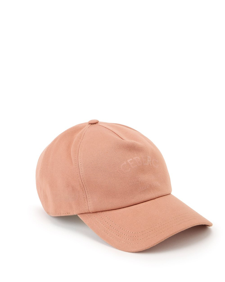 Terracottafarbenes Baseballcap aus Gabardine mit Iceberg Milano Italia-Logo - Herren | Iceberg - Official Website
