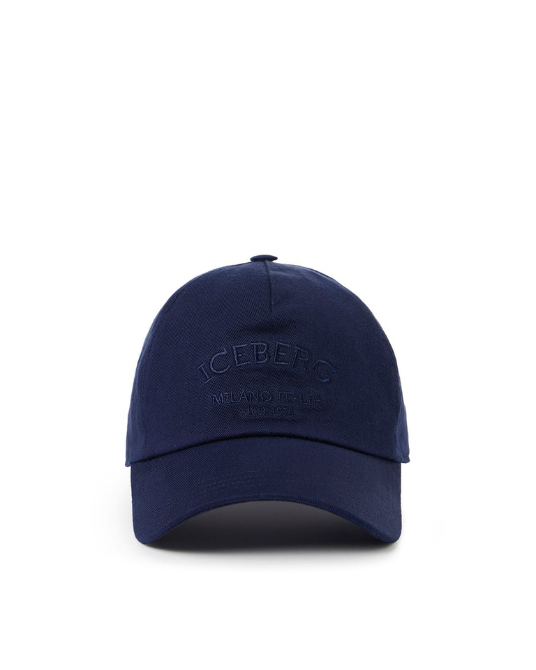 Cappellino baseball blu con ricamo Iceberg Milano Italia - Cappelli  | Iceberg - Official Website