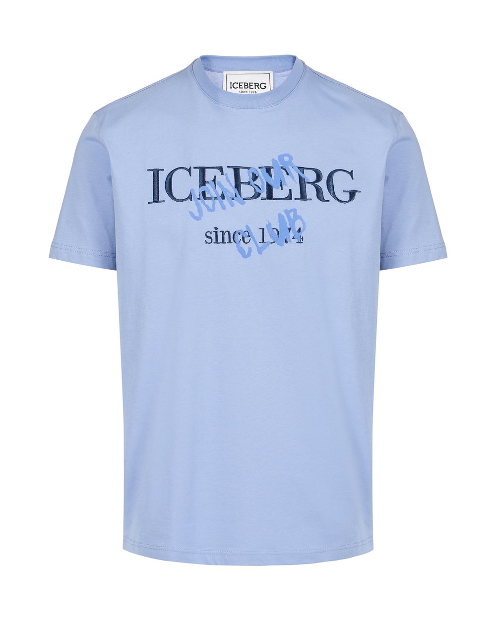 Classic regular fit powder blue T-shirt in sustainable cotton
