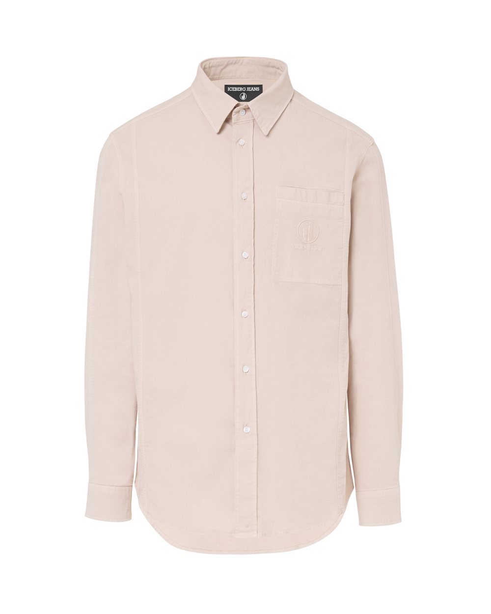 beige dress shirt men Men's French Cuff Dress Shirt Spread Collar- BEIGE main image 1