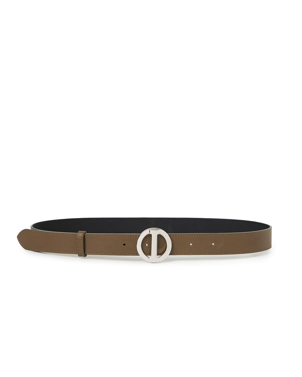 Iceberg Belt In Elastic Leather Trim and Gold Hardware Buckle with Logo - 70 / S Vintage Iceberg Italian Genuine Leather Heavy Gold Links XS  main image 3