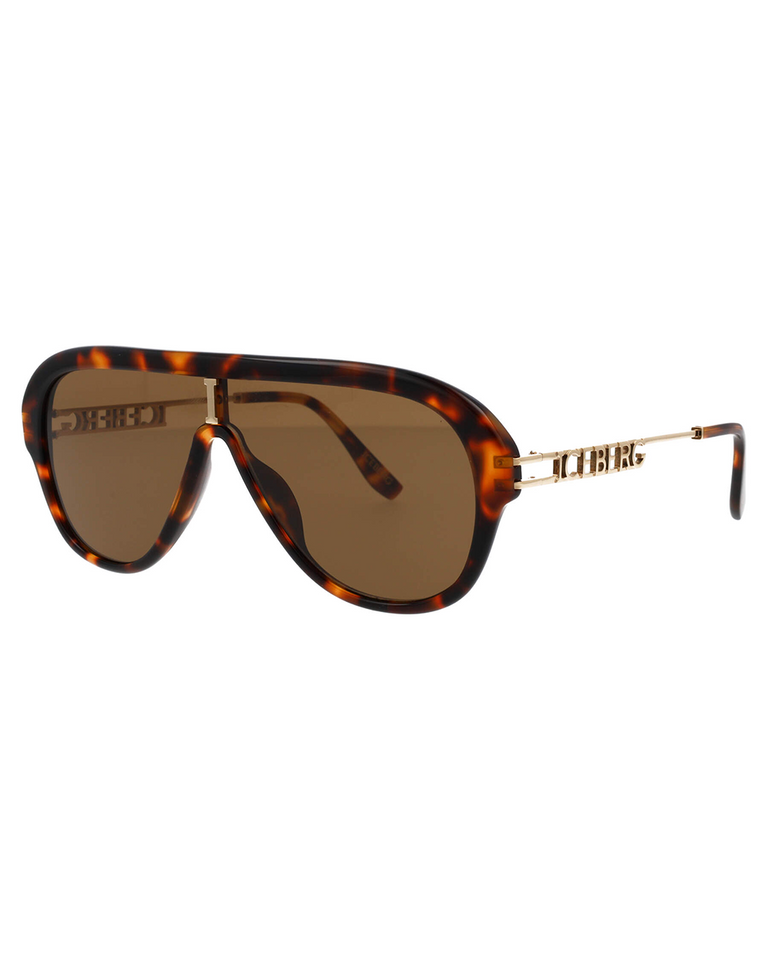 Tortoiseshell sunglasses aviator model Anniversary Special Edition - Eyewear | Iceberg - Official Website
