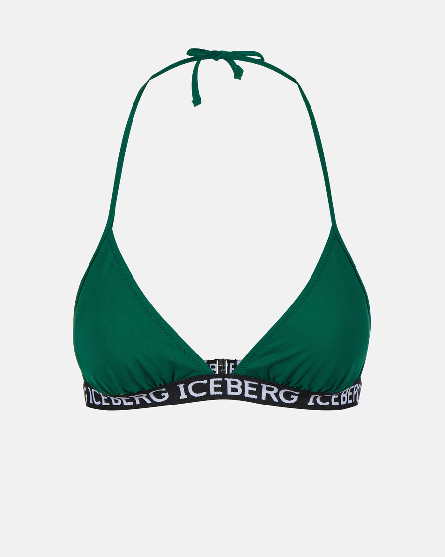 kabel Kilimanjaro het is nutteloos Iceberg logo band bikini top