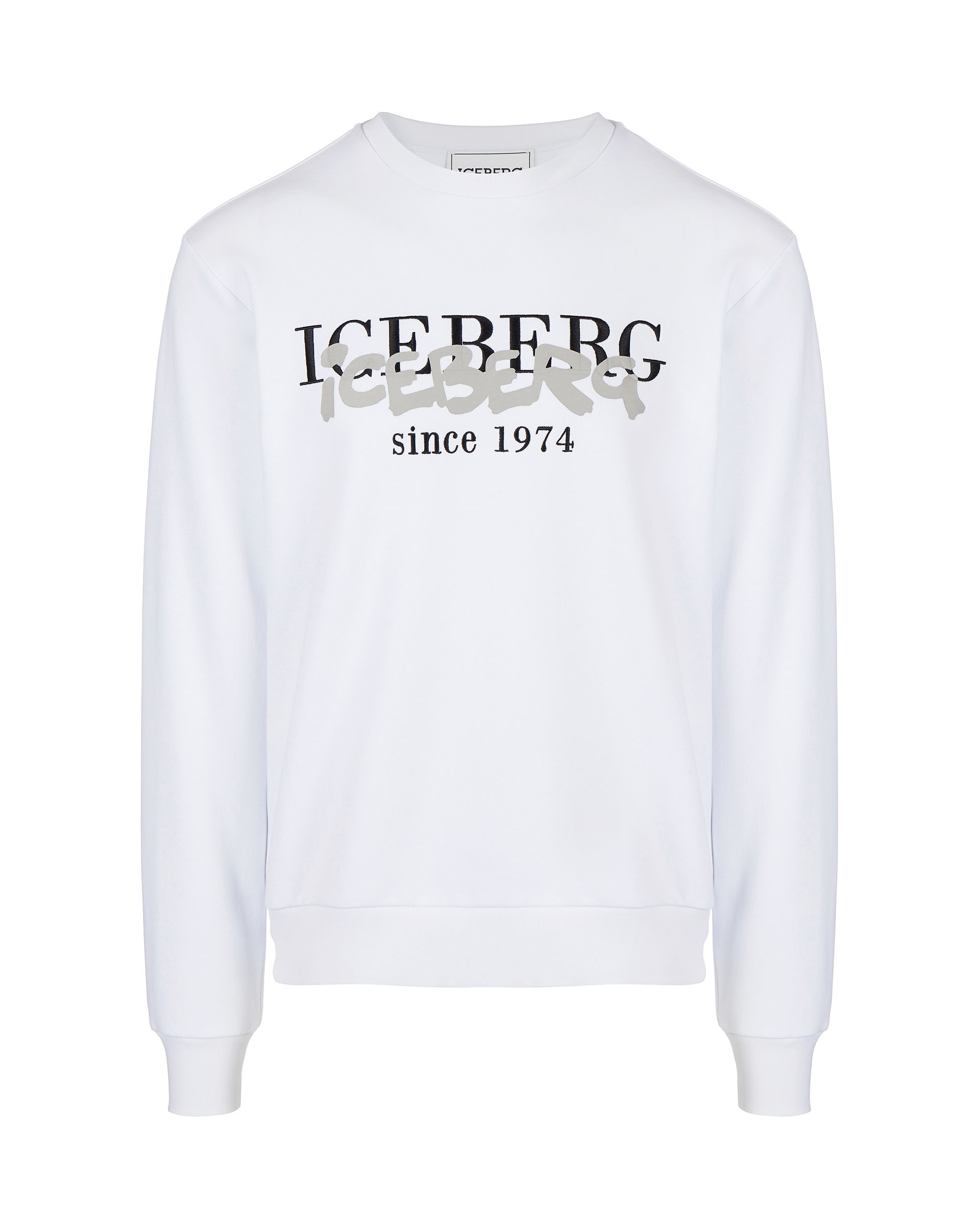 Heritage logo sweatshirt in white | Iceberg
