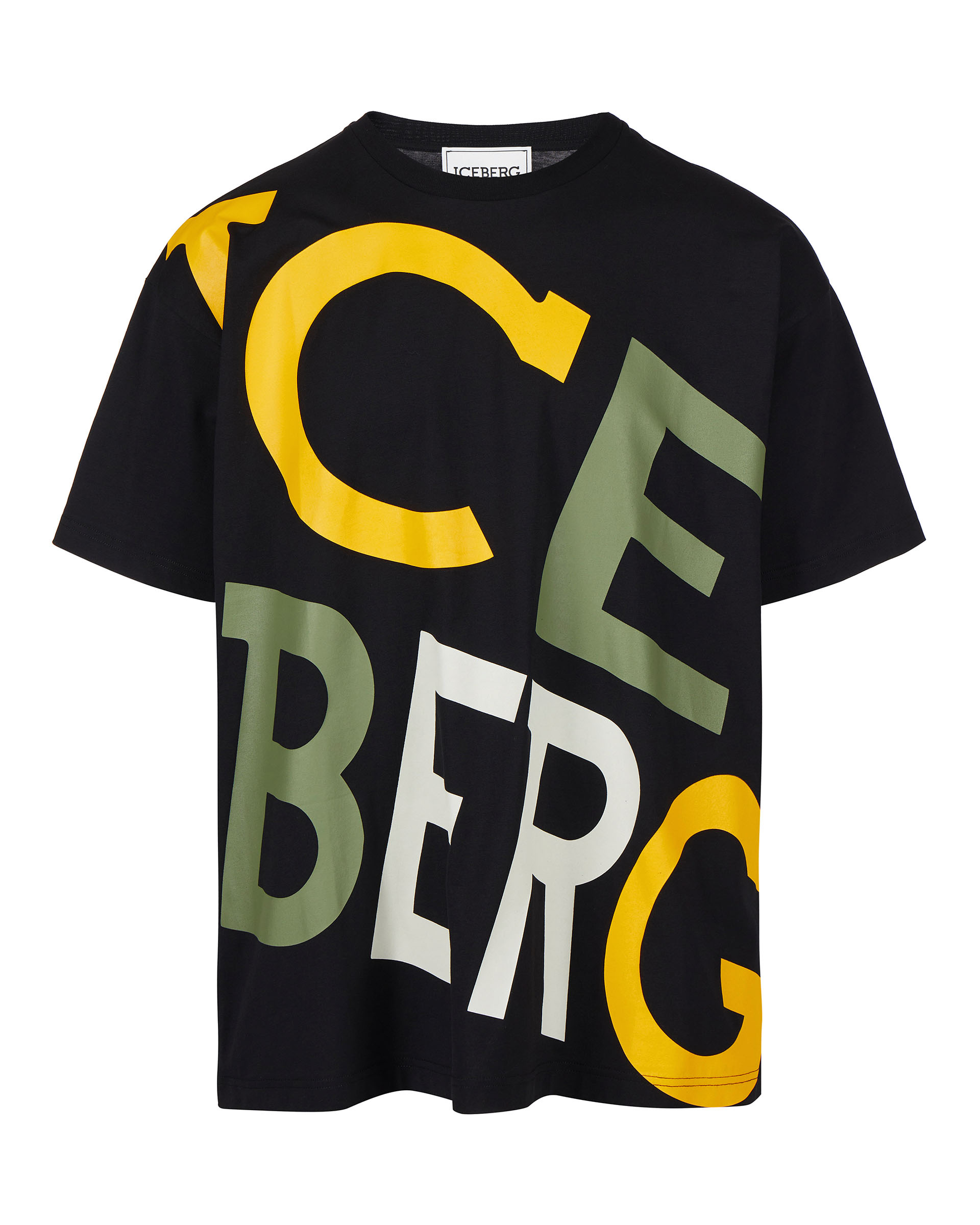 Techno logo black t-shirt | Iceberg