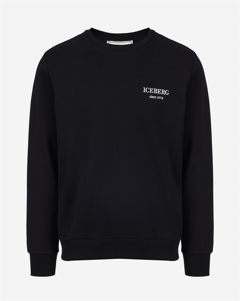 Black sweatshirt with logo | Iceberg