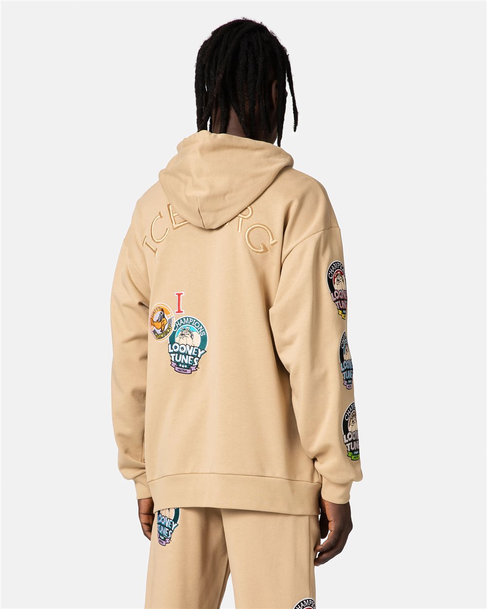 Hooded sweatshirt with | Tunes Iceberg patches Looney