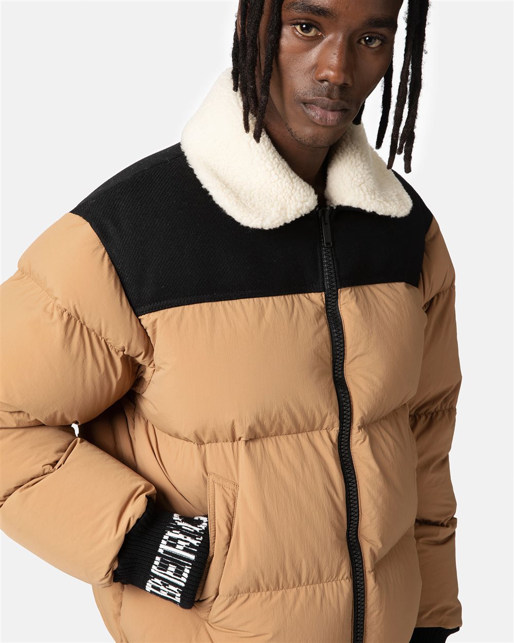 Padded jacket with eco-fur collar | Iceberg