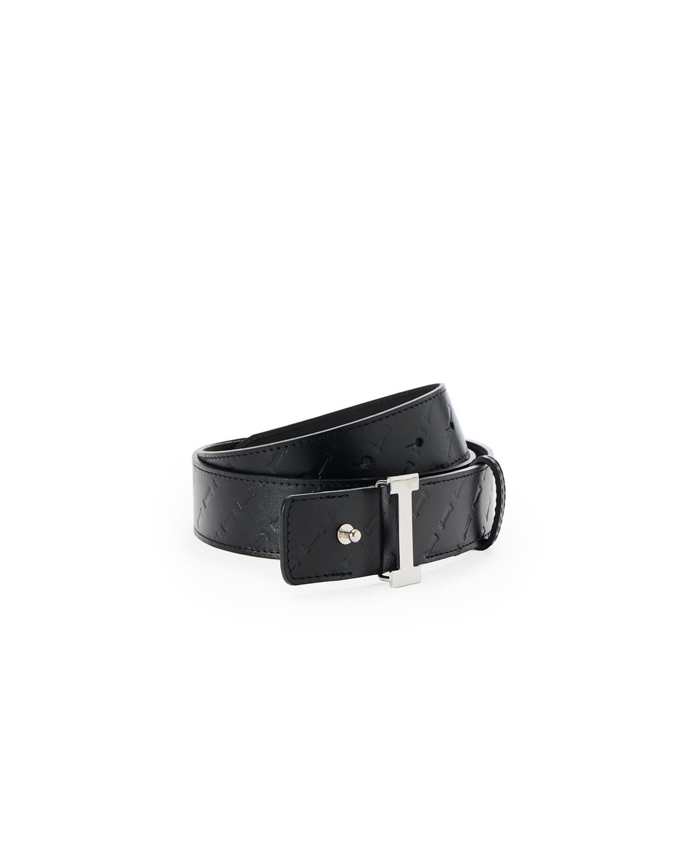 Iceberg Leather Belt with Logo