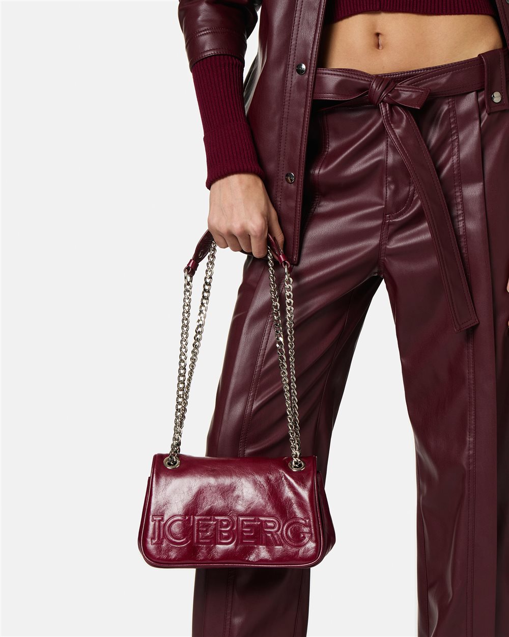 Zara, Bags, Zara Soft Rocker Shoulder Bag Burgundy